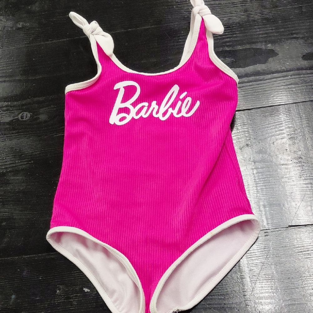Barbie Fuchsia and White Kids Bodysuit